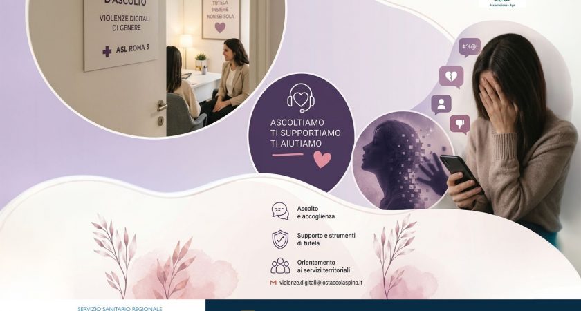 ASL Roma 3, al via lo Sportello di Ascolto multidisciplinare contro gli abusi digitali sulle donne e le adolescenti Il 22 ottobre Open Day di presentazione a Corviale dalle ore 16.00 alle 18.00