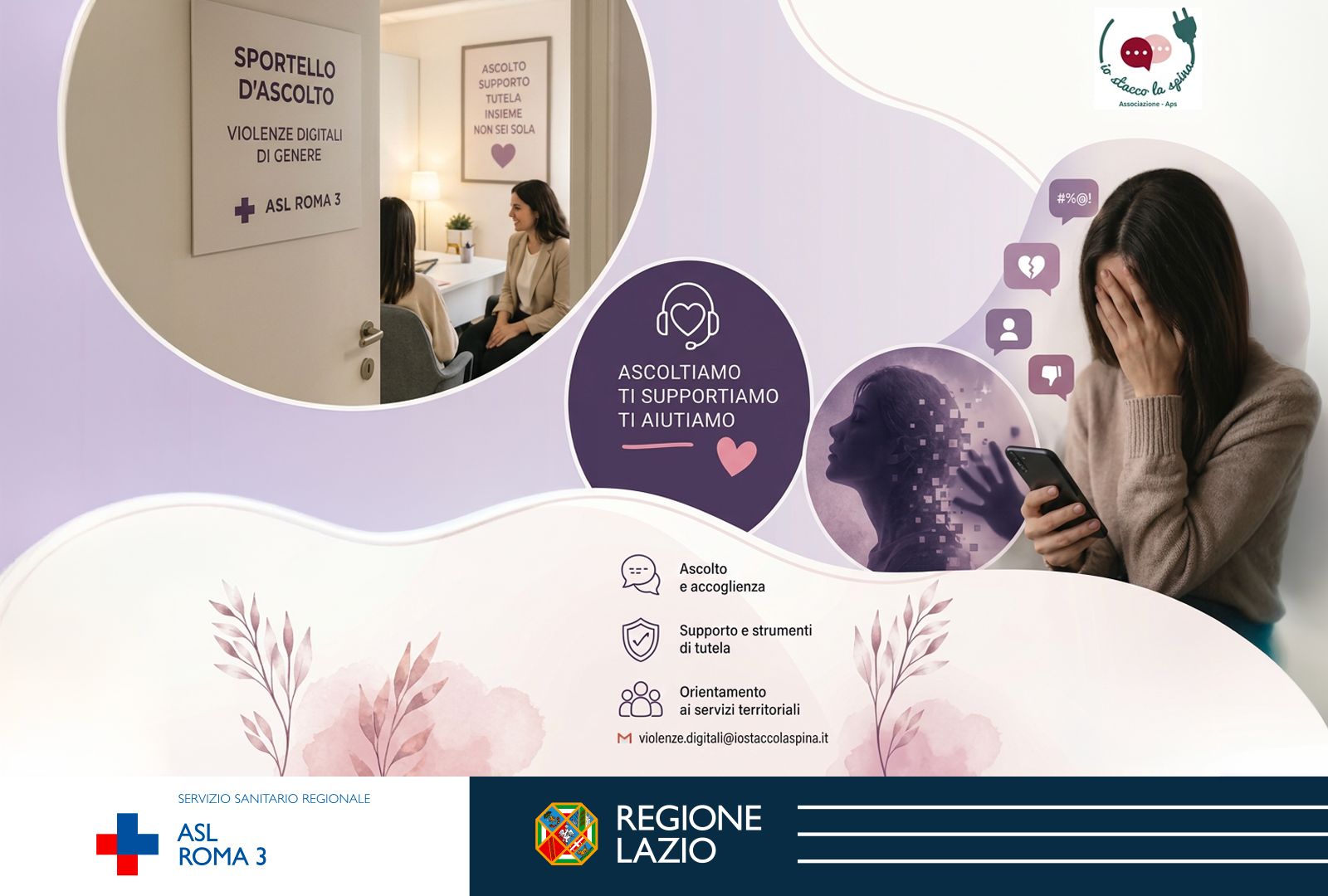 ASL Roma 3, al via lo Sportello di Ascolto multidisciplinare contro gli abusi digitali sulle donne e le adolescenti Il 22 ottobre Open Day di presentazione a Corviale dalle ore 16.00 alle 18.00