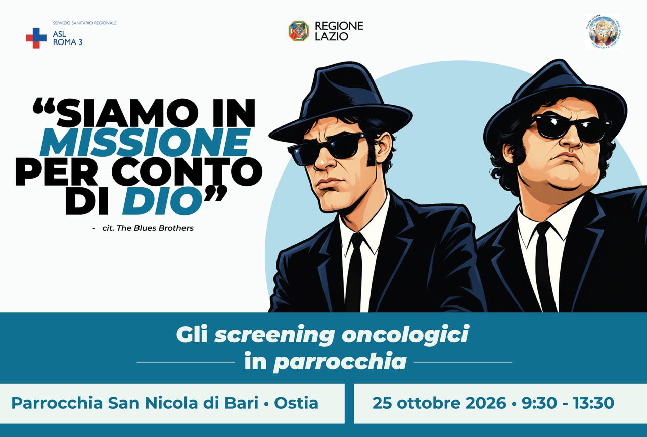 ASL Roma 3; Screening oncologici gratuiti nelle parrocchie