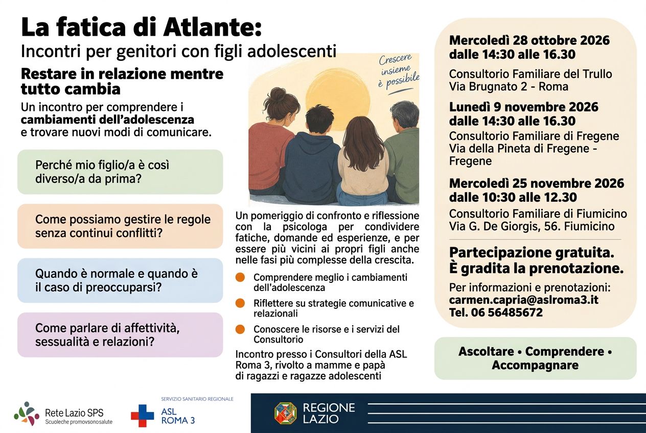 ASL Roma 3; Al via “Restare in relazione mentre tutto cambia”